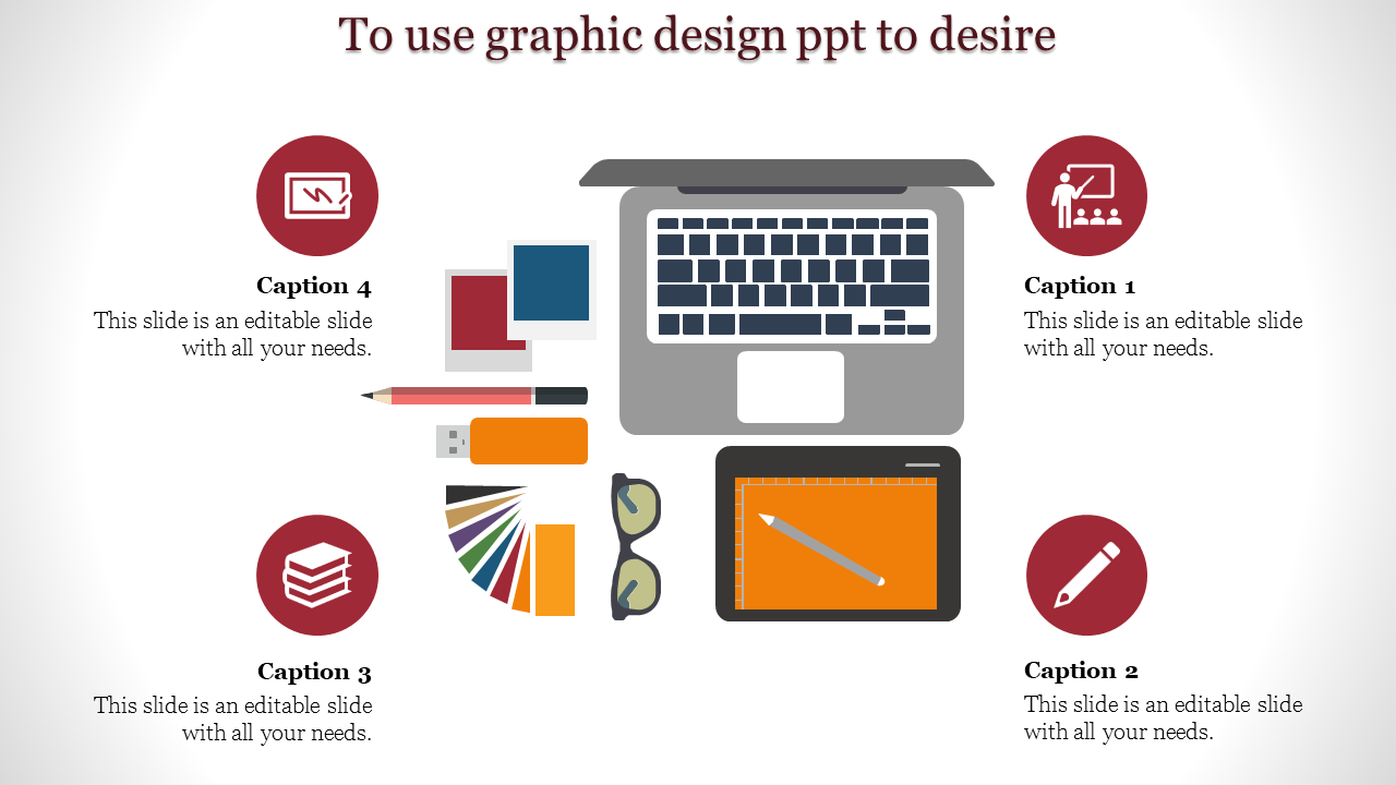 Free - Affordable Graphic Design PPT Template PowerPoint Slide